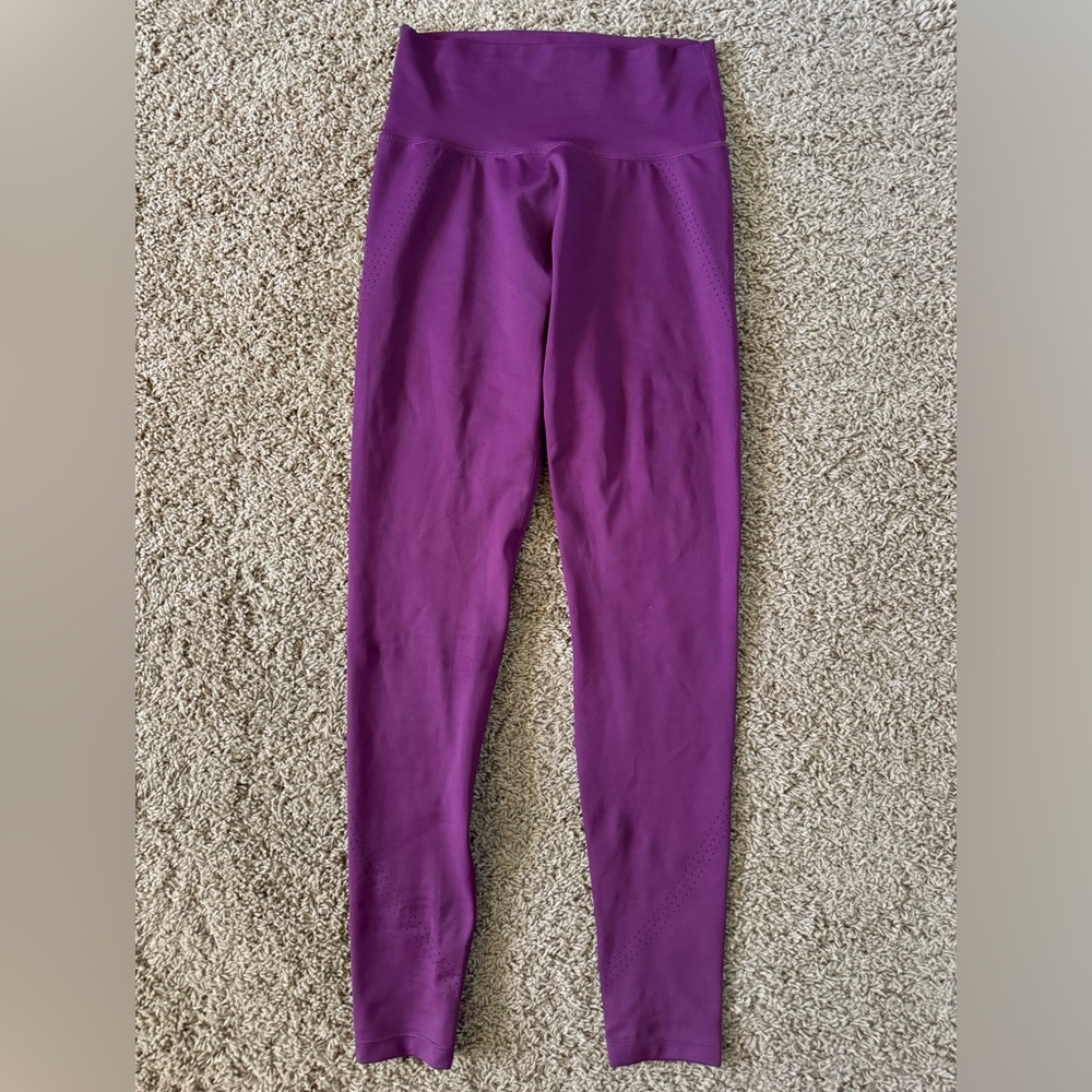 Buff Bunny Lit Laser Cut Eggplant Purple Leggings